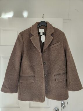 H&M Brown Textured Blazer Size M